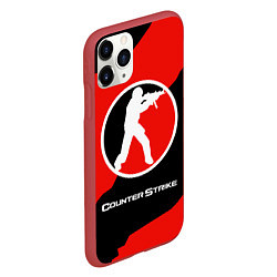 Чехол iPhone 11 Pro матовый CS:GO Red Style, цвет: 3D-красный — фото 2