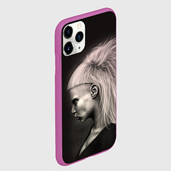 Чехол iPhone 11 Pro матовый Die Antwoord GIrl, цвет: 3D-фиолетовый — фото 2