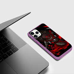 Чехол iPhone 11 Pro матовый Bloodseeker Rage, цвет: 3D-фиолетовый — фото 2