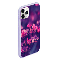 Чехол iPhone 11 Pro матовый Цветы, цвет: 3D-светло-сиреневый — фото 2