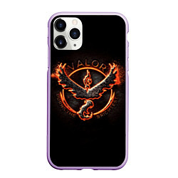 Чехол iPhone 11 Pro матовый Valor: borns the brightest, цвет: 3D-сиреневый