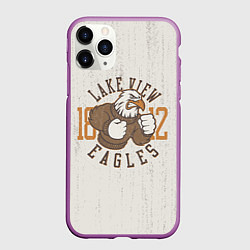 Чехол iPhone 11 Pro матовый Team t-shirt 6, цвет: 3D-фиолетовый