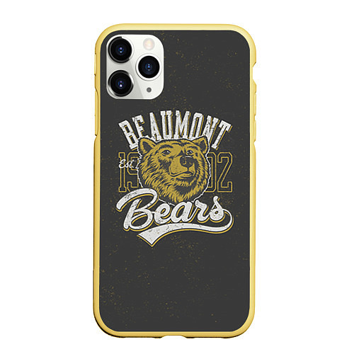 Чехол iPhone 11 Pro матовый Team t-shirt 1 / 3D-Желтый – фото 1