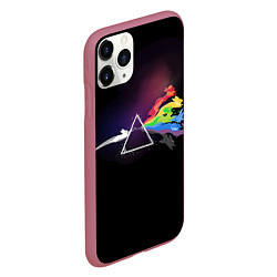 Чехол iPhone 11 Pro матовый Покемоны, цвет: 3D-малиновый — фото 2