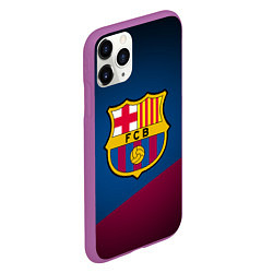 Чехол iPhone 11 Pro матовый FCB Barcelona, цвет: 3D-фиолетовый — фото 2