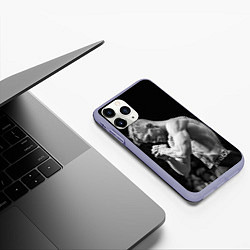 Чехол iPhone 11 Pro матовый Conor McGregor: Mono, цвет: 3D-светло-сиреневый — фото 2