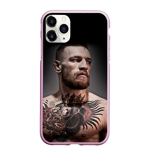 Чехол iPhone 11 Pro матовый Conor McGregor / 3D-Розовый – фото 1