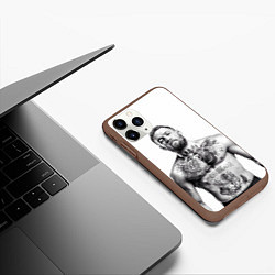 Чехол iPhone 11 Pro матовый Конор Макгрегор, цвет: 3D-коричневый — фото 2