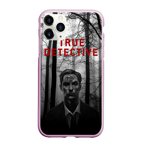 Чехол iPhone 11 Pro матовый True Detective: Blackwood / 3D-Розовый – фото 1