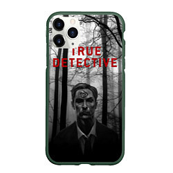 Чехол iPhone 11 Pro матовый True Detective: Blackwood, цвет: 3D-темно-зеленый