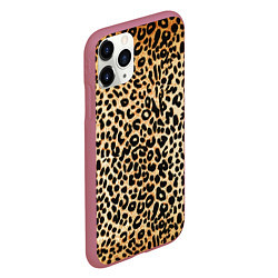 Чехол iPhone 11 Pro матовый Гепард (шкура), цвет: 3D-малиновый — фото 2