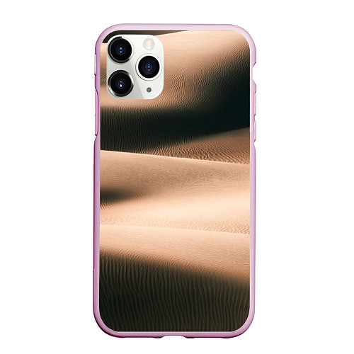 Чехол iPhone 11 Pro матовый Барханы / 3D-Розовый – фото 1