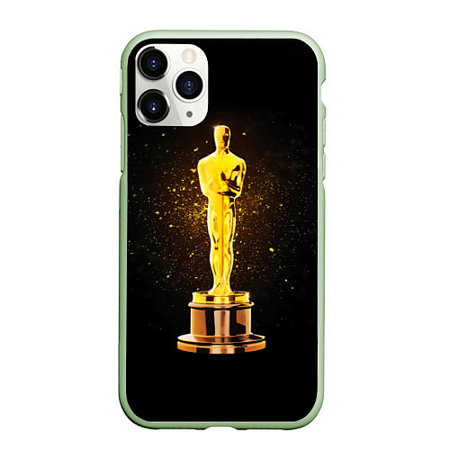 Чехол iPhone 11 Pro матовый Оскар / 3D-Салатовый – фото 1