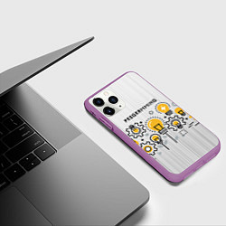 Чехол iPhone 11 Pro матовый Программирование 1, цвет: 3D-фиолетовый — фото 2
