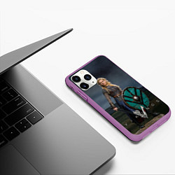 Чехол iPhone 11 Pro матовый Vikings: Ladgertha, цвет: 3D-фиолетовый — фото 2