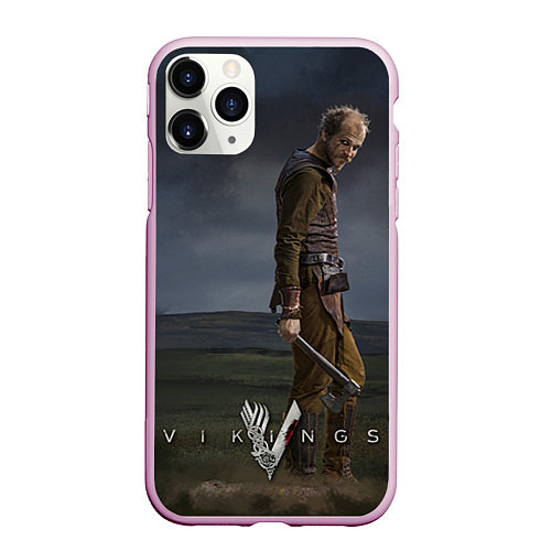 Чехол iPhone 11 Pro матовый Vikings: Floki / 3D-Розовый – фото 1