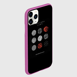 Чехол iPhone 11 Pro матовый Twenty one pilots: Blurrveace, цвет: 3D-фиолетовый — фото 2