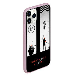 Чехол iPhone 11 Pro матовый Twenty One Pilots: Lines, цвет: 3D-розовый — фото 2