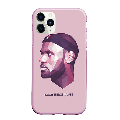 Чехол iPhone 11 Pro матовый LeBron James: Poly Violet / 3D-Розовый – фото 1