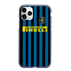 Чехол iPhone 11 Pro матовый Inter FC: Pirelli, цвет: 3D-серый