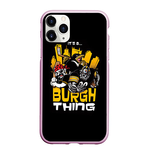 Чехол iPhone 11 Pro матовый Burgh Thing / 3D-Розовый – фото 1