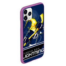 Чехол iPhone 11 Pro матовый Bay Lightning, цвет: 3D-фиолетовый — фото 2