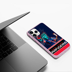 Чехол iPhone 11 Pro матовый New York Rangers, цвет: 3D-розовый — фото 2