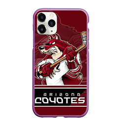 Чехол iPhone 11 Pro матовый Arizona Coyotes