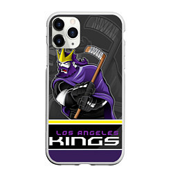 Чехол iPhone 11 Pro матовый Los Angeles Kings
