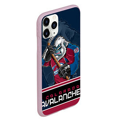 Чехол iPhone 11 Pro матовый Colorado Avalanche, цвет: 3D-розовый — фото 2