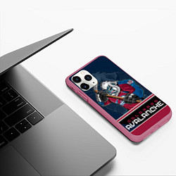 Чехол iPhone 11 Pro матовый Colorado Avalanche, цвет: 3D-малиновый — фото 2