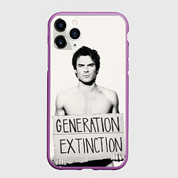 Чехол iPhone 11 Pro матовый Generation Extinction, цвет: 3D-фиолетовый