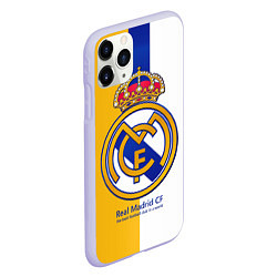 Чехол iPhone 11 Pro матовый Real Madrid CF, цвет: 3D-светло-сиреневый — фото 2