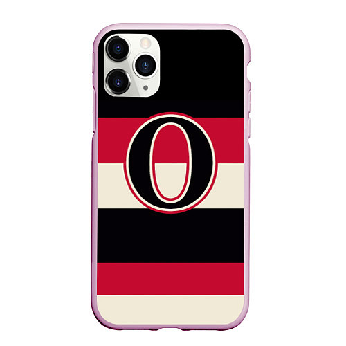 Чехол iPhone 11 Pro матовый Ottawa Senators O / 3D-Розовый – фото 1