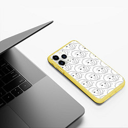 Чехол iPhone 11 Pro матовый I Know That Feel Bro, цвет: 3D-желтый — фото 2