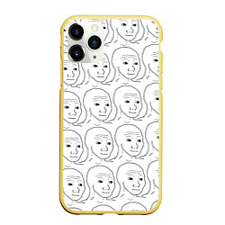 Чехол iPhone 11 Pro матовый I Know That Feel Bro, цвет: 3D-желтый