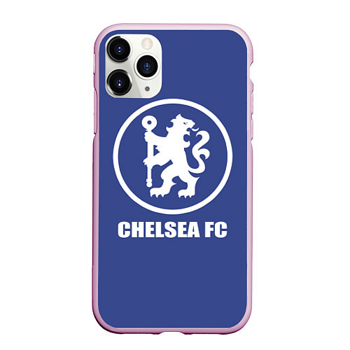 Чехол iPhone 11 Pro матовый Chelsea FC / 3D-Розовый – фото 1