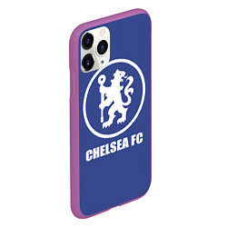 Чехол iPhone 11 Pro матовый Chelsea FC, цвет: 3D-фиолетовый — фото 2