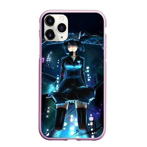 Чехол iPhone 11 Pro матовый Hatsune Miku / 3D-Розовый – фото 1