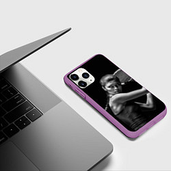Чехол iPhone 11 Pro матовый Ответный удар, цвет: 3D-фиолетовый — фото 2