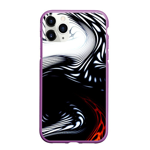 Чехол iPhone 11 Pro матовый Abrupt / 3D-Фиолетовый – фото 1