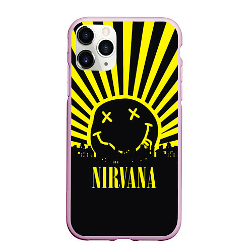 Чехол iPhone 11 Pro матовый Nirvana / 3D-Розовый – фото 1