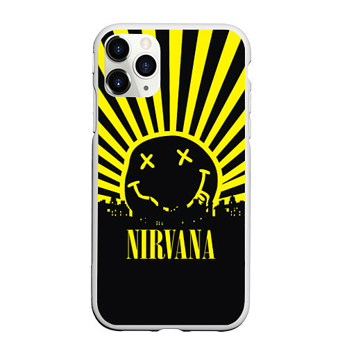 Чехол iPhone 11 Pro матовый Nirvana / 3D-Белый – фото 1