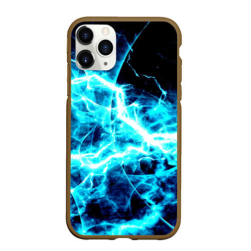 Чехол iPhone 11 Pro матовый Energy / 3D-Коричневый – фото 1