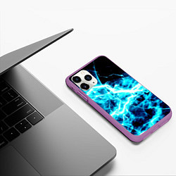 Чехол iPhone 11 Pro матовый Energy, цвет: 3D-фиолетовый — фото 2