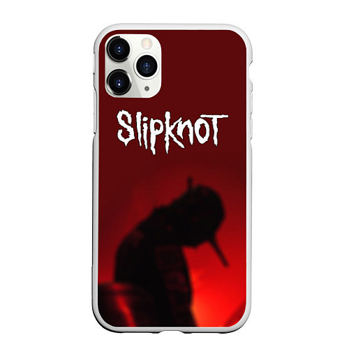 Чехол iPhone 11 Pro матовый Slipknot Shadows / 3D-Белый – фото 1