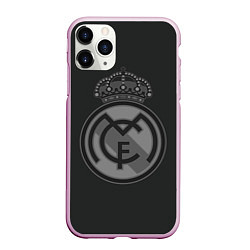 Чехол iPhone 11 Pro матовый Real Madrid, цвет: 3D-розовый