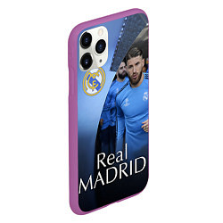 Чехол iPhone 11 Pro матовый Real Madrid, цвет: 3D-фиолетовый — фото 2