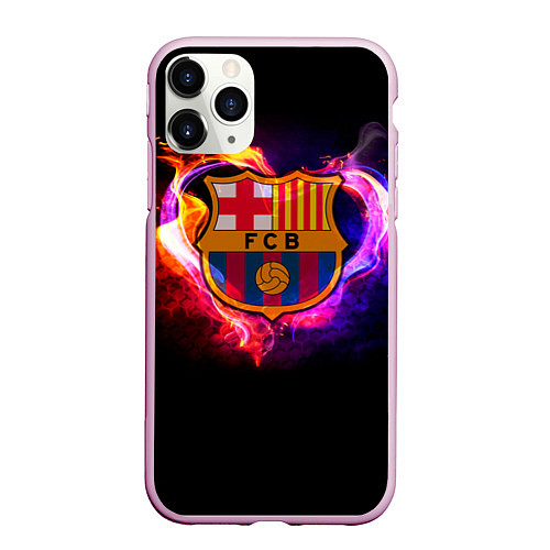 Чехол iPhone 11 Pro матовый Barcelona7 / 3D-Розовый – фото 1