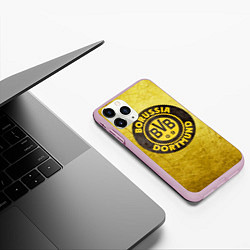 Чехол iPhone 11 Pro матовый Borussia3, цвет: 3D-розовый — фото 2